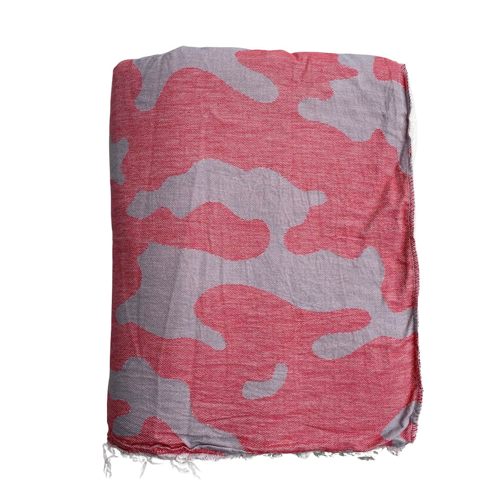 Camo Fleece Lined Throw