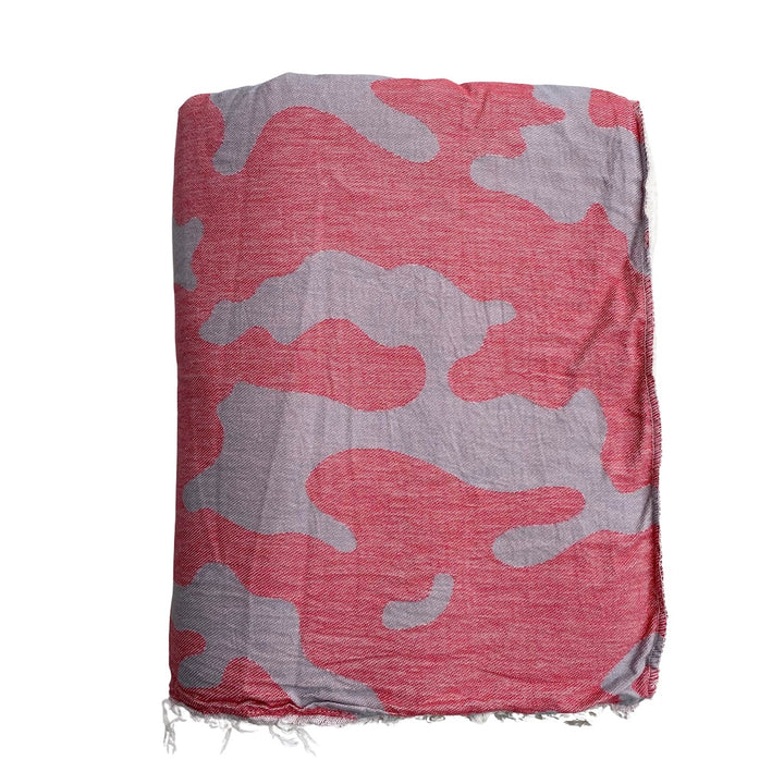 Camo Fleece Lined Throw