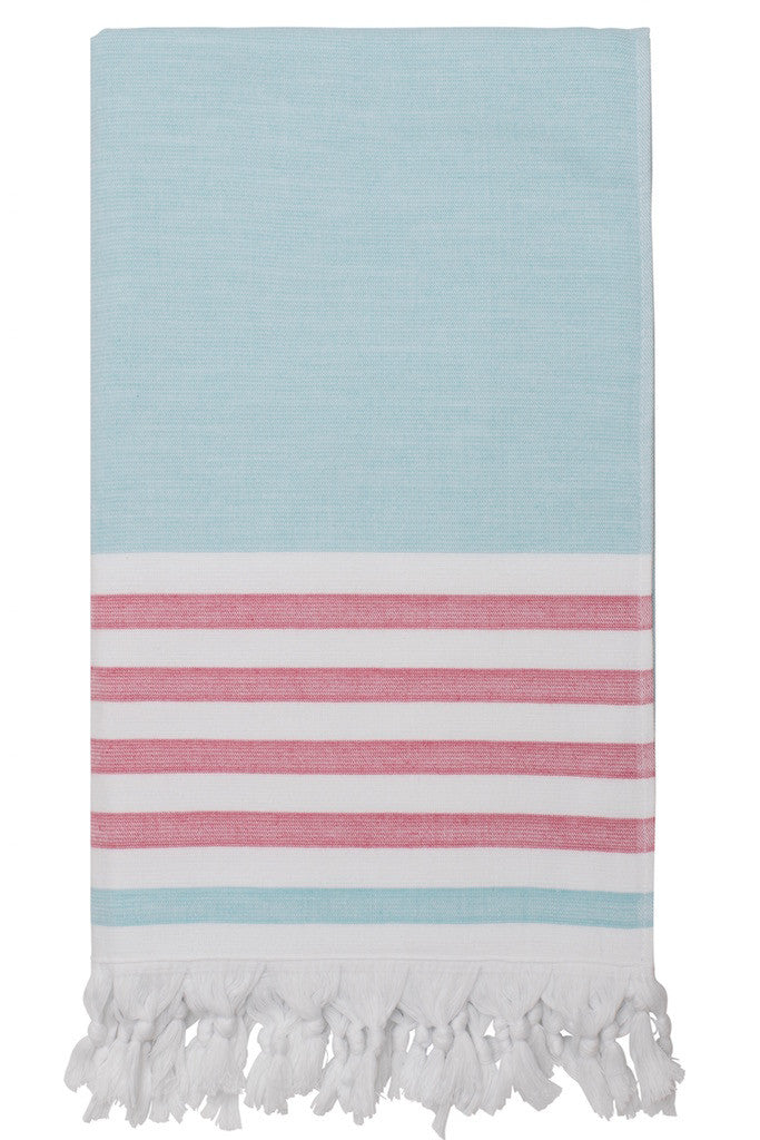 dina beach towel mint fuscia