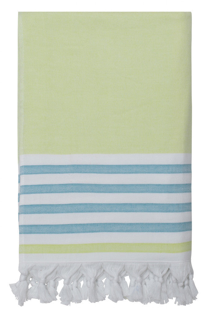 dina beach towel neon turquoise