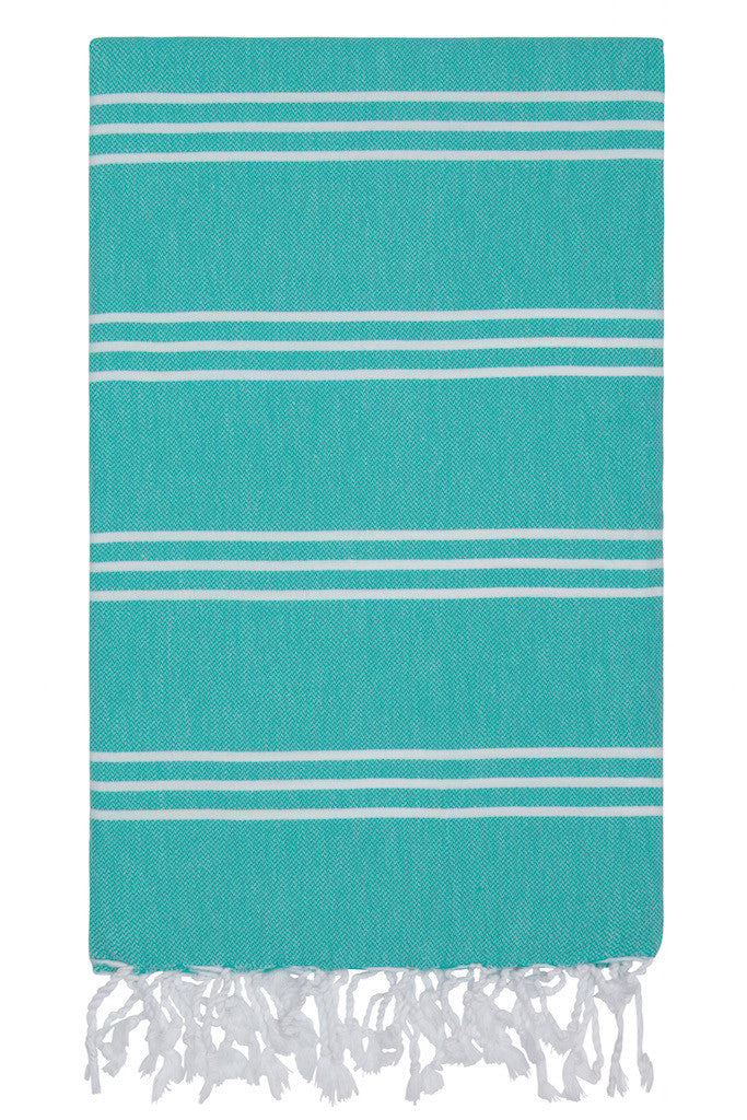 perim hammam towel in caribbean design detail