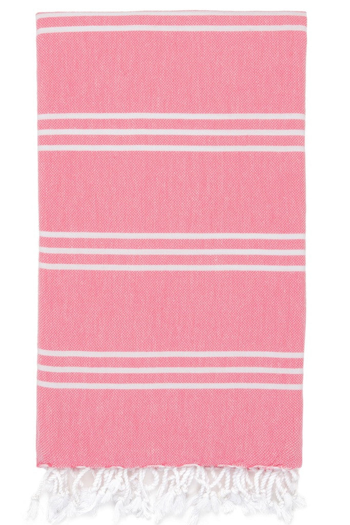 perim hammam towel in grapefruit design detail