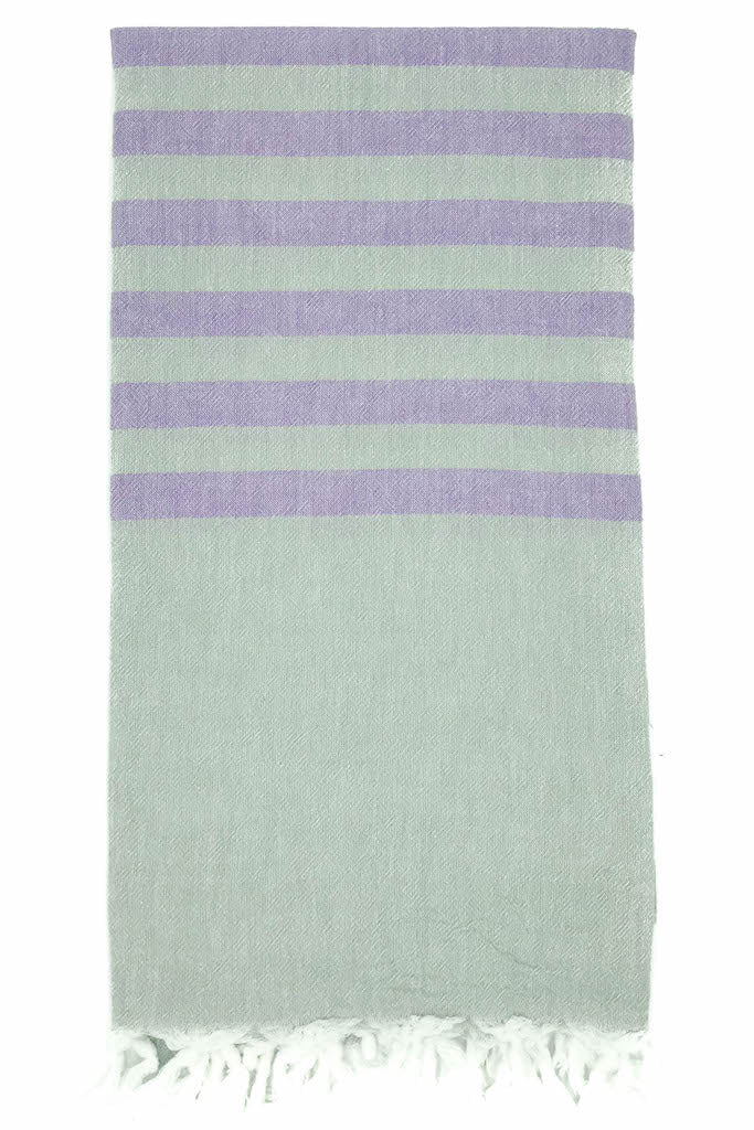 tia hammam towel lavender design detail